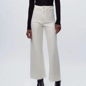 ZARA HIGH-WAISTED ZW MARINE STRAIGHT JEANS  Slim Fit - Relaxed Leg